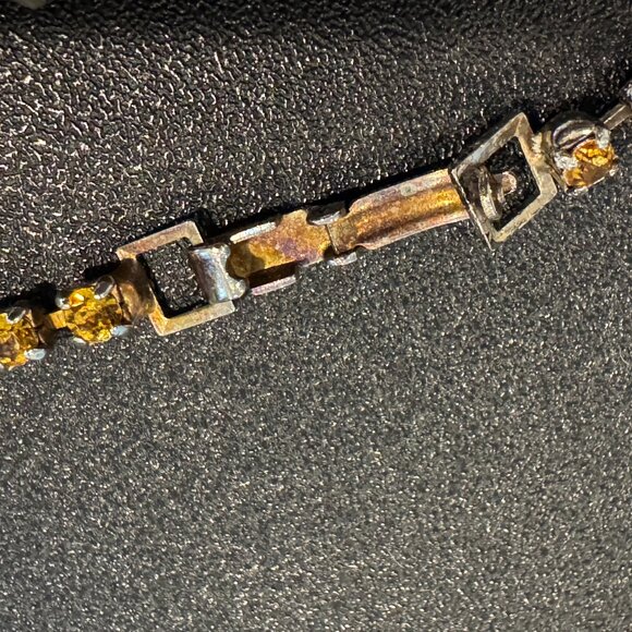 Art Deco Gold Rhinestone Bracelet Set | Gatsby Glam Jewelry | Vintage-Inspired - Picture 5 of 7